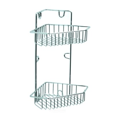 На картинке «Полка угловая хром 2-ая Х-001»