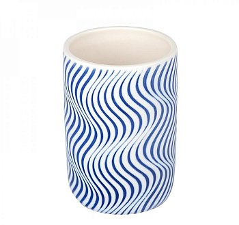 Стакан д/зубн. щеток керамика Виток синий CE1535B-TB