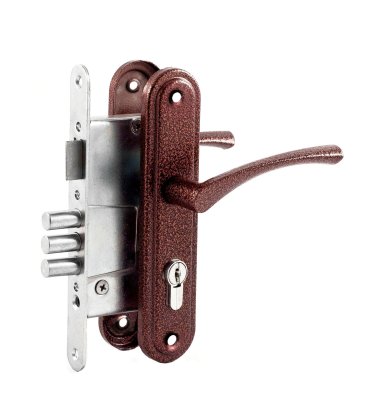 На картинке «Замок врезной ЗВ4-2-01 "Омега" медь»