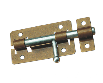 Задвижка дверная ЗД-01 L-145мм, бронза (М-К)