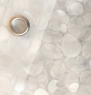 На картинке «Штора для ванной Zenfort "Идиллия 3D" ПВХ 180х180см, 12 колец, прозрачный»