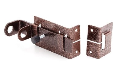 На картинке «Засов дверной "Симеко" ЗЩ 029 с проушиной L-150 мм (г.Боровичи)»