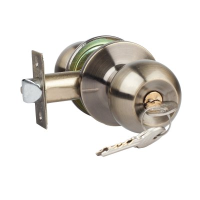 На картинке «Ручка-защелка Vrata "ЗШ-01", бронза»