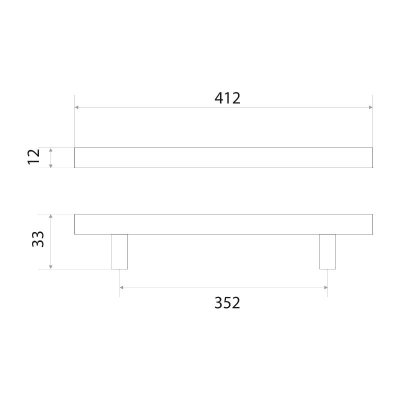На картинке «Ручка-рейлинг 14.222.07 "8926 D-12" 352, серебро»