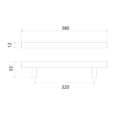 На картинке «Ручка-рейлинг "8926 D-12 (320)" 14.221.02 (хром)»