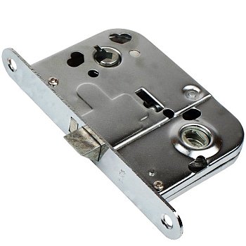 Корпус замка Trodos 2014 санузловый с ответной планкой, хром