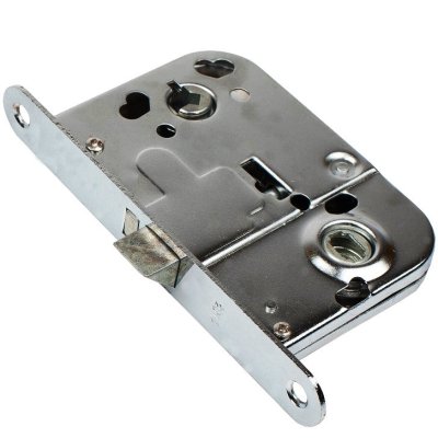 На картинке «Корпус замка 2014 санузловый без ответной планки, хром»