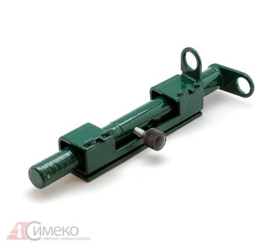 На картинке «Засов дверной "Симеко" ЗЩ 054 для калитки, круглый засов, под навесной замок L-191 мм, цинк (г.Боров»