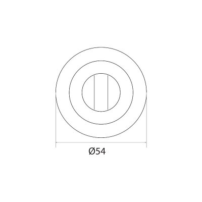 На картинке «Накладка поворотная "Trodos" BK-AL SB/CP мат.золото/хром*»