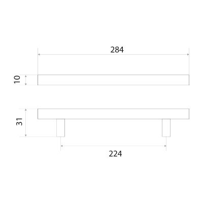 На картинке «Ручка-рейлинг 14.212.05 "8925 D-10" 224, никель*»