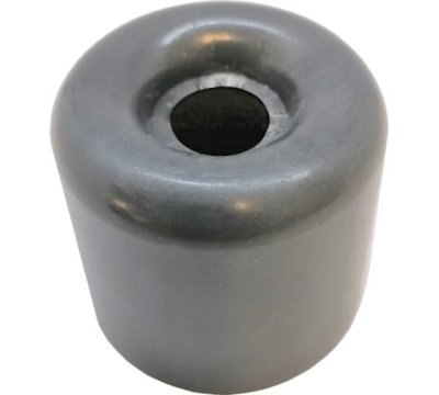 На картинке «Ограничитель демпферный ЛЕВША универсальный 40х40мм серый»