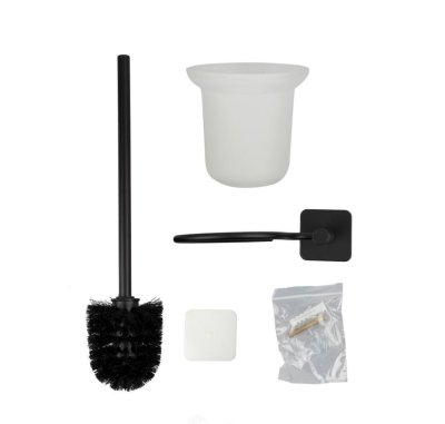 На картинке «Ерш сантехнический стекло, металл черный на липучке B6445P-12»