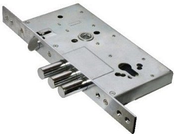 Замок врезной 252R под KALE хром (85мм)