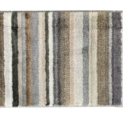 На картинке «Коврик "Полоски" 40х60 см микрофибра, серый*»