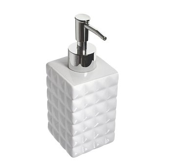 Дозатор для ж/мыла керамика Рафинад белый B4543-1