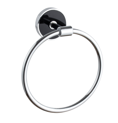 На картинке «Кольцо для полотенца Zenfort коллекция "Либретто", черный»