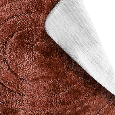 На картинке «Ковер Delphinium коллекция "Вираж" микрофибра 50х80см, коричневый»