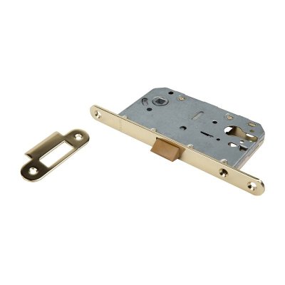 На картинке «Защелка безшумная "Trodos" SD600ET PB, золото»