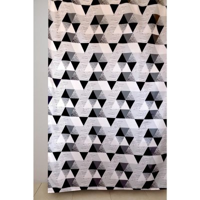 На картинке «Штора для ванной "Delphinium" WS-817 графика 180х180»