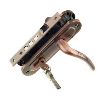 Замок врезной Trodos ЗВ61_106 3RB AC, медь