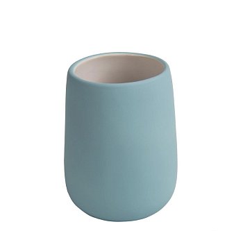 Стакан д_зубн. щеток керамика Soft голубой B4333A-2B