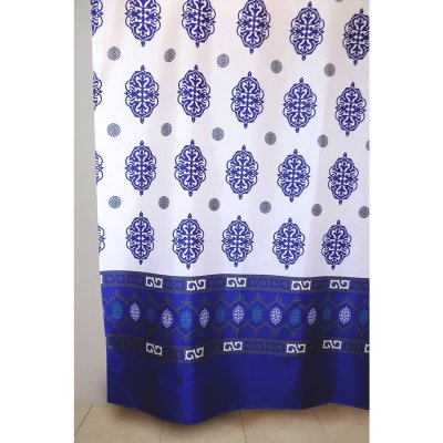 На картинке «Штора для ванной "Delphinium" WS-817 узор 180х180*»