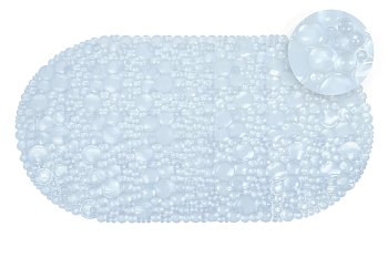 Ковер резиновый Линза 65х34 (белый)