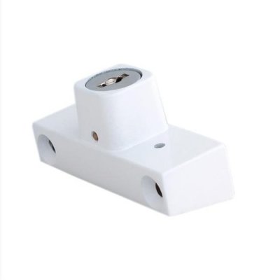 На картинке «Блокирующий замок для пластиковых окон белый»