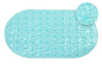 Ковер резиновый Линза 65х34 (бирюзовый)