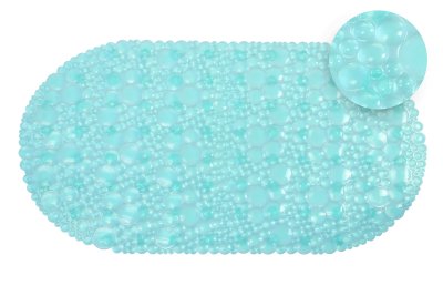 На картинке «Ковер резиновый "Линза" 65х34 (бирюзовый)»