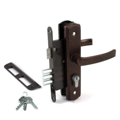 На картинке «Замок врезной ЗВ4-1-8-17 "Строммашина" медь (г.Могилев)»