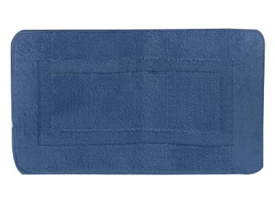 На картинке «Коврик "Моно" 45х75 см микрофибра, синий»