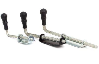 На картинке «Засов гаражный "Симеко" 340 мм, полуавтомат подпружиненный (г.Боровичи)»