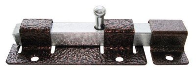 На картинке «Задвижка дверная ЗД-06 L-140мм квадратный засов, медь (М-К)»