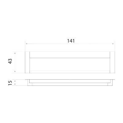 На картинке «Ручка-купе к033-128 CP/DC хром/серебро»