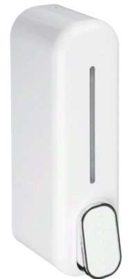 На картинке «Дозатор для жидкого мыла настенный Delphinium "D017W" 350мл, белый»