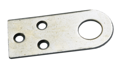 На картинке «Проушина для навесного замка 30х70мм, цинк (М-К)»