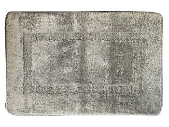 Коврик Моно 45х75 см микрофибра, серый