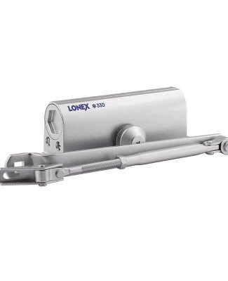 На картинке « Доводчик LONEX 330 (50-120 кг) - серебро - морозостойкий»