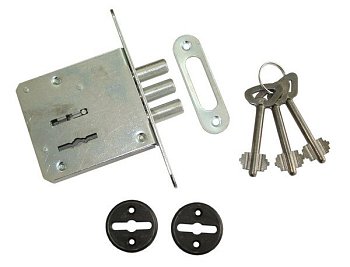 Замок врезной ЗВ8-6А-1 3-х ригельный (г.Ижевск)