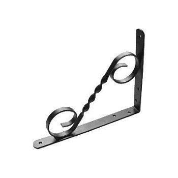 Кронштейн фигурный Домарт 250х200 мод.3 витой черный (г.Балаково)