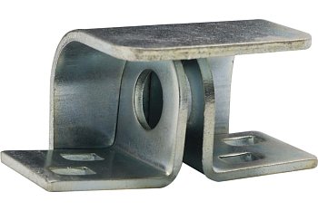 Проушина противовзломная с защитной накладкой, цинк, правая