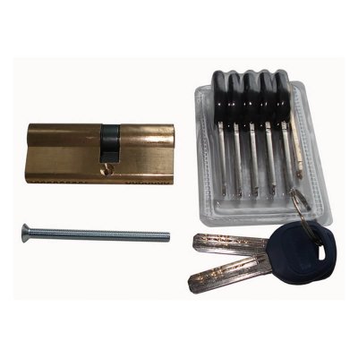 На картинке «Механизм цилиндровый Marlok с монтажными ключами 85 мм (32,5х52,5) 5+2 кл. латунь »