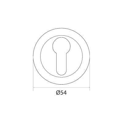 На картинке «Накладка на цилиндр "Trodos" ET04-AL WW/CP/WW "эмаль" белый/хром/белый»