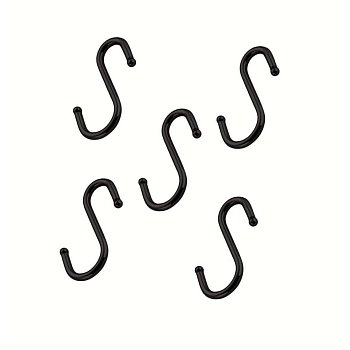 Крючок для кухни Trodos АЕ-414 одинарный D16 5шт, черный матовый