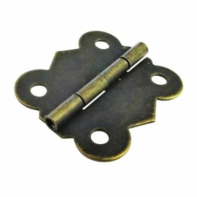 На картинке «Петля карточная фигурная 25х30 (2 шт) бронза»