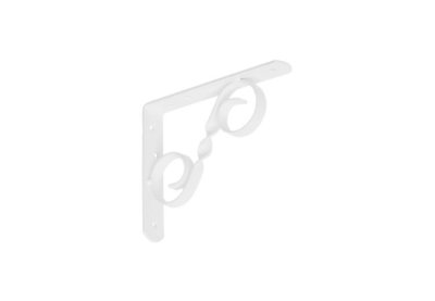 На картинке «Кронштейн фигурный "Домарт" 150х125 мод.3 витой белый »