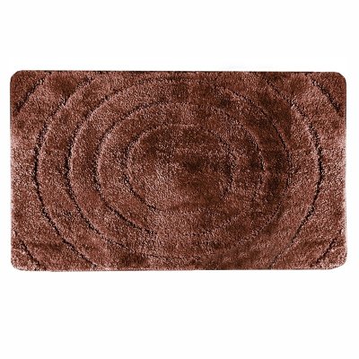 На картинке «Ковер Delphinium коллекция "Вираж" микрофибра 50х80см, коричневый»