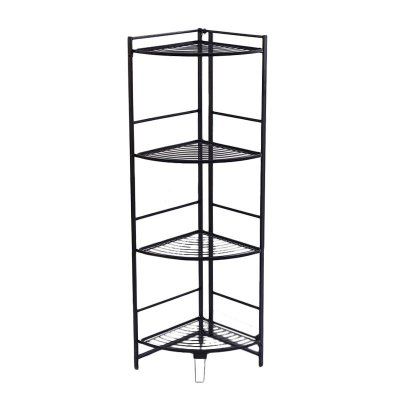 На картинке «Полка напольная Zenfort 4-ярусная угловая "AE-3551A4", черный»