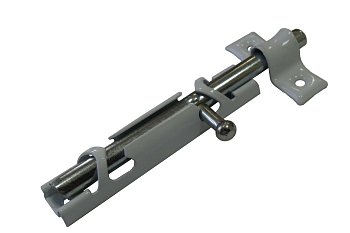 Задвижка накладная ЗТ-12 малая (Н) белая с цинком